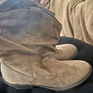Suede scrunchie ankle boots